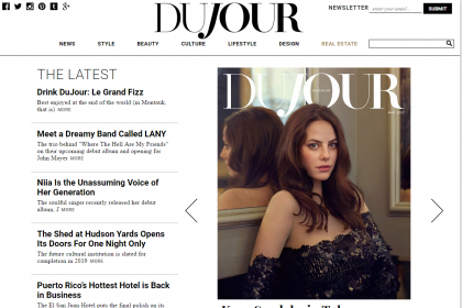 Dujour website screenshot